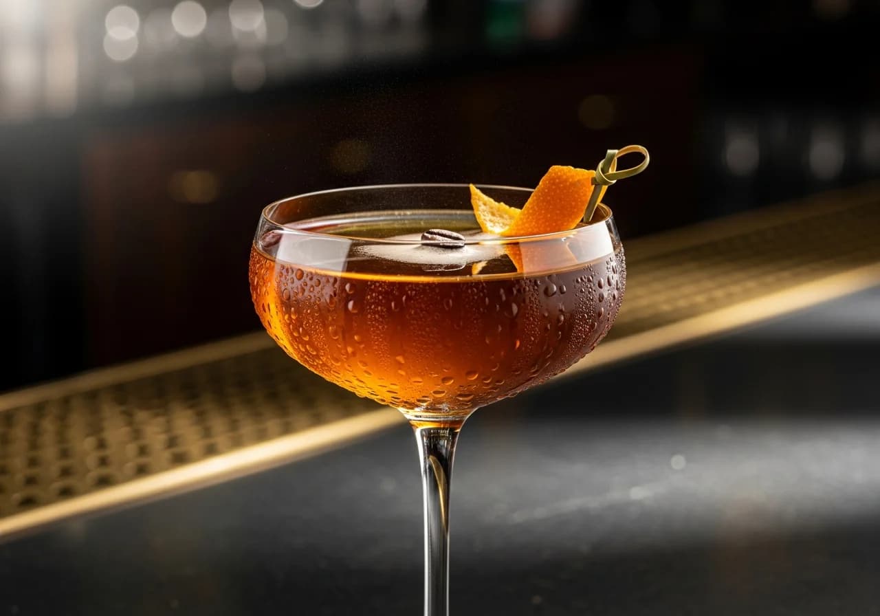 Amaretto Kaffe - Likör cocktail recept