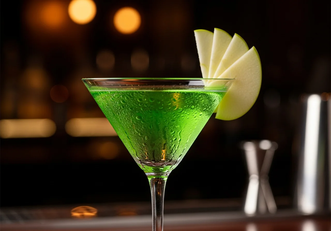 Appletini Drink - Vodka cocktail recept