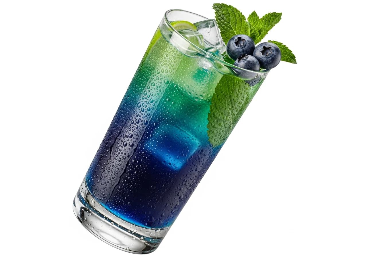 Blåbärsmojito Drink - Rom cocktail recept