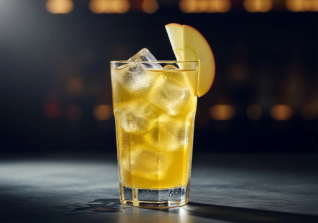 Calvados and Tonic Drink - Likör cocktail recept