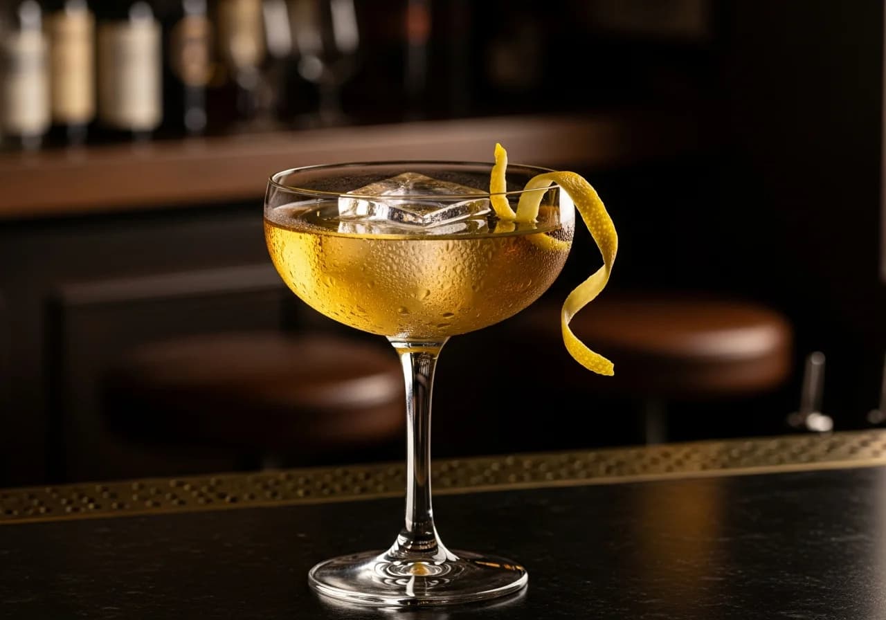 Calvados Sour Drink - Likör cocktail recept