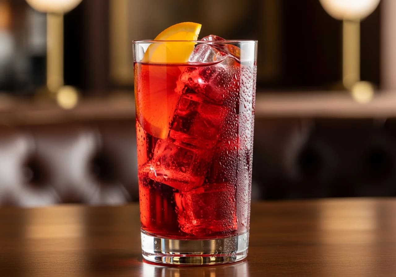 Campari Soda Drink - Likör cocktail recept