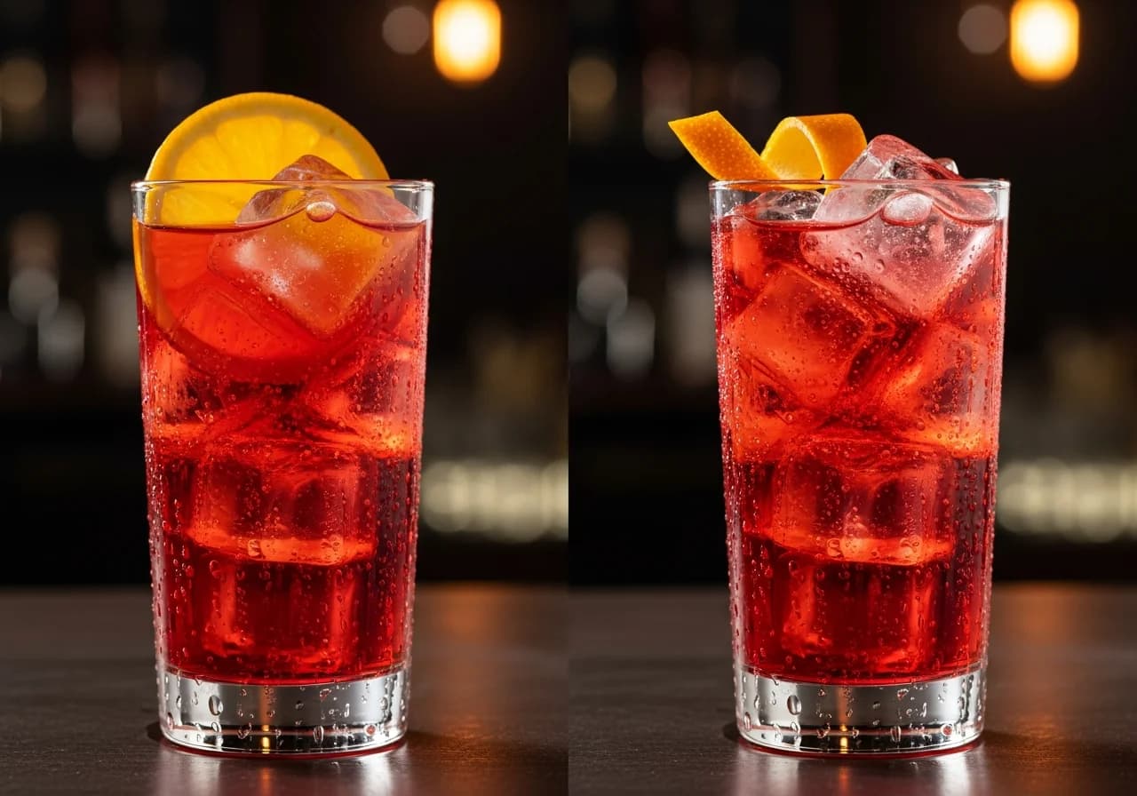 Campari Tonic Drink - Likör cocktail recept