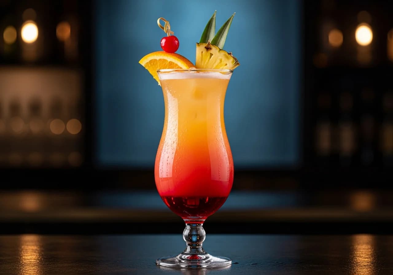 Caribbean Cooler Drink - Rom cocktail recept