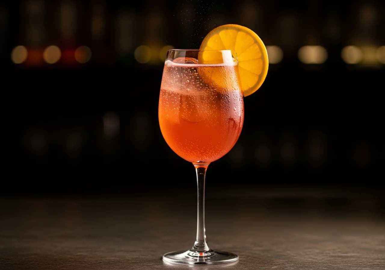 Cava Aperol Drink - Likör cocktail recept