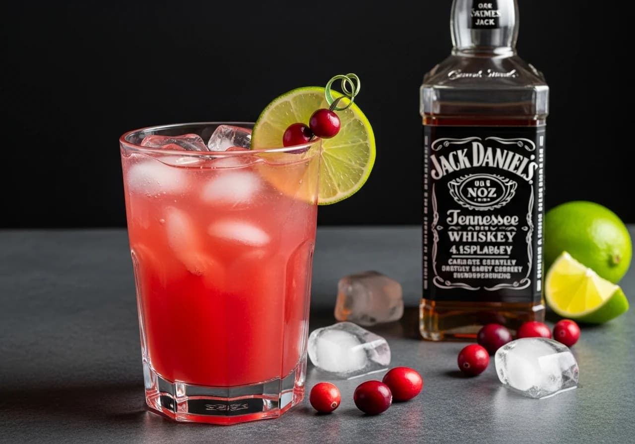 Cranberry Jack Drink - Likör cocktail recept