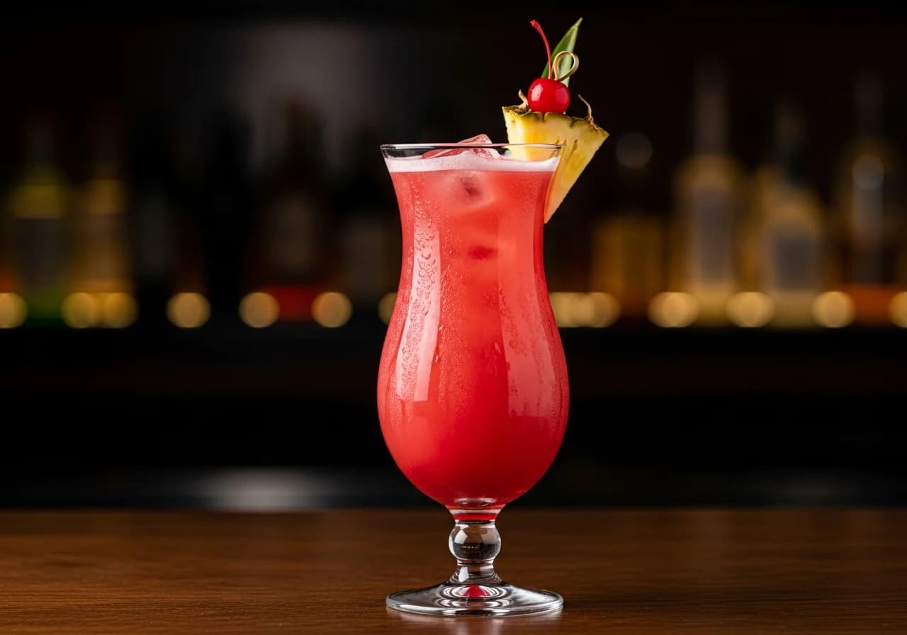 Fuzzy Flamingo Drink - Likör cocktail recept