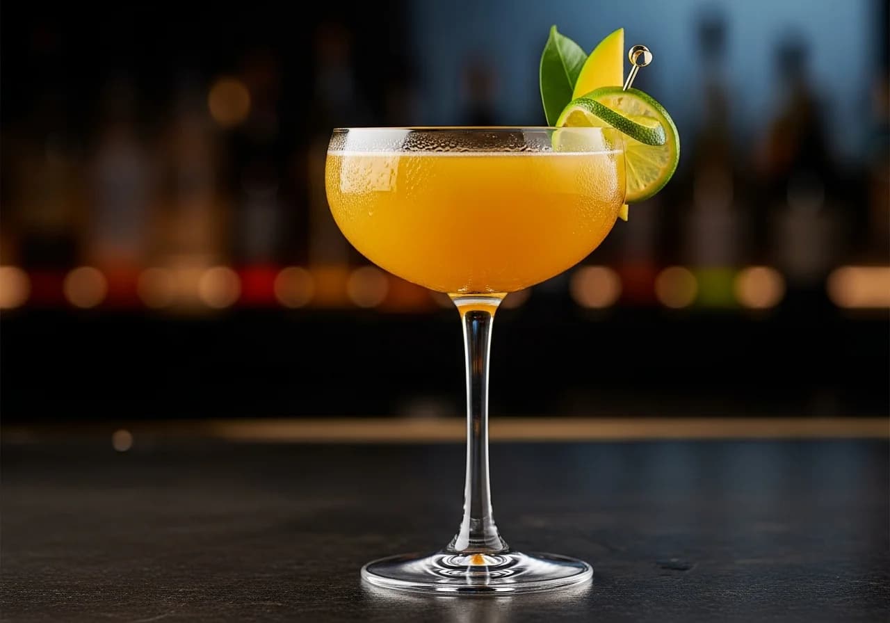 Mango Sour Drink - Likör cocktail recept