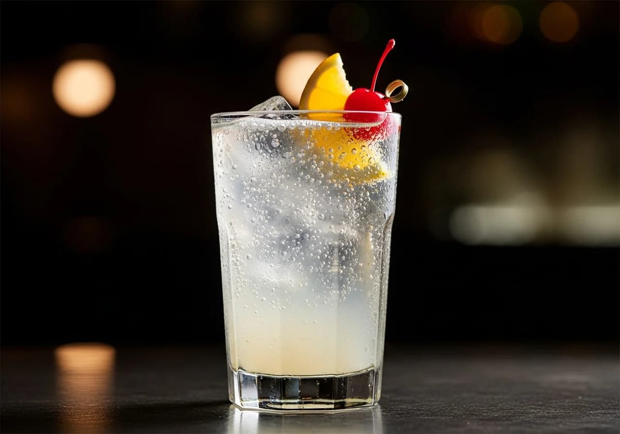 Original Collins Drink - Likör cocktail recept