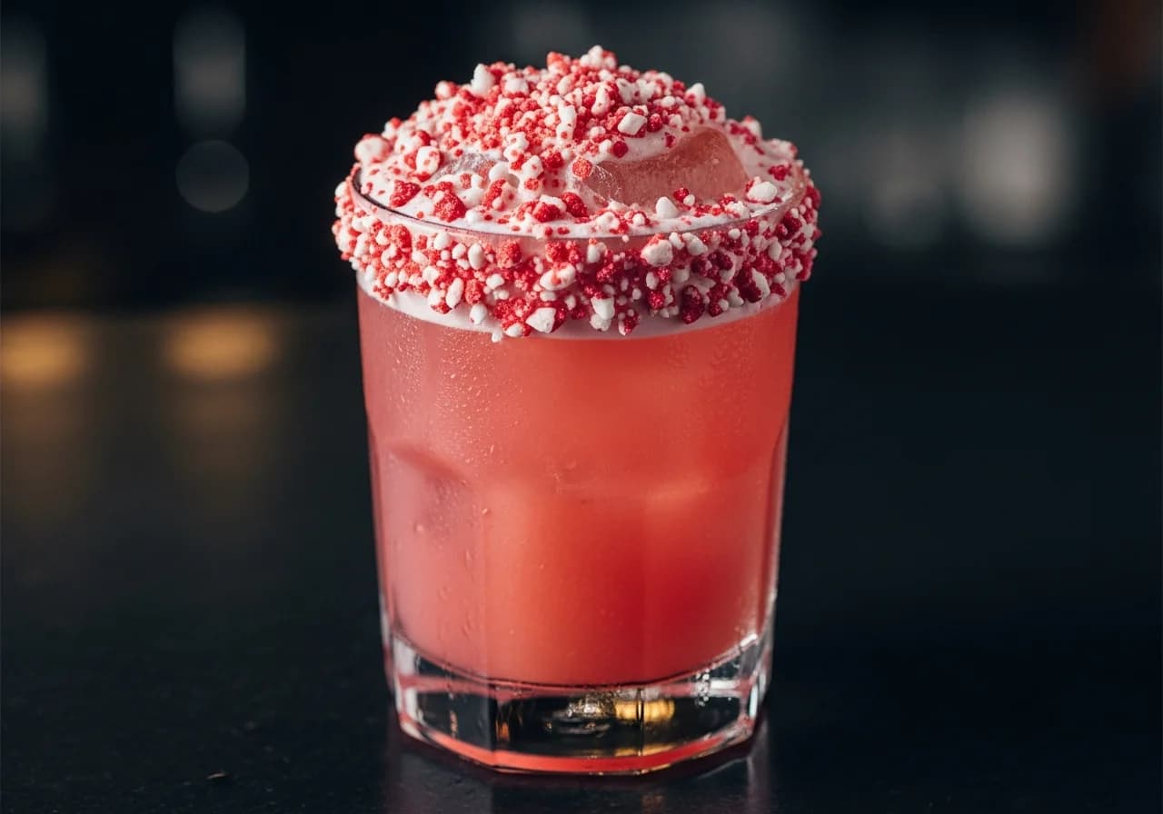 Polkagris Drink - Likör cocktail recept