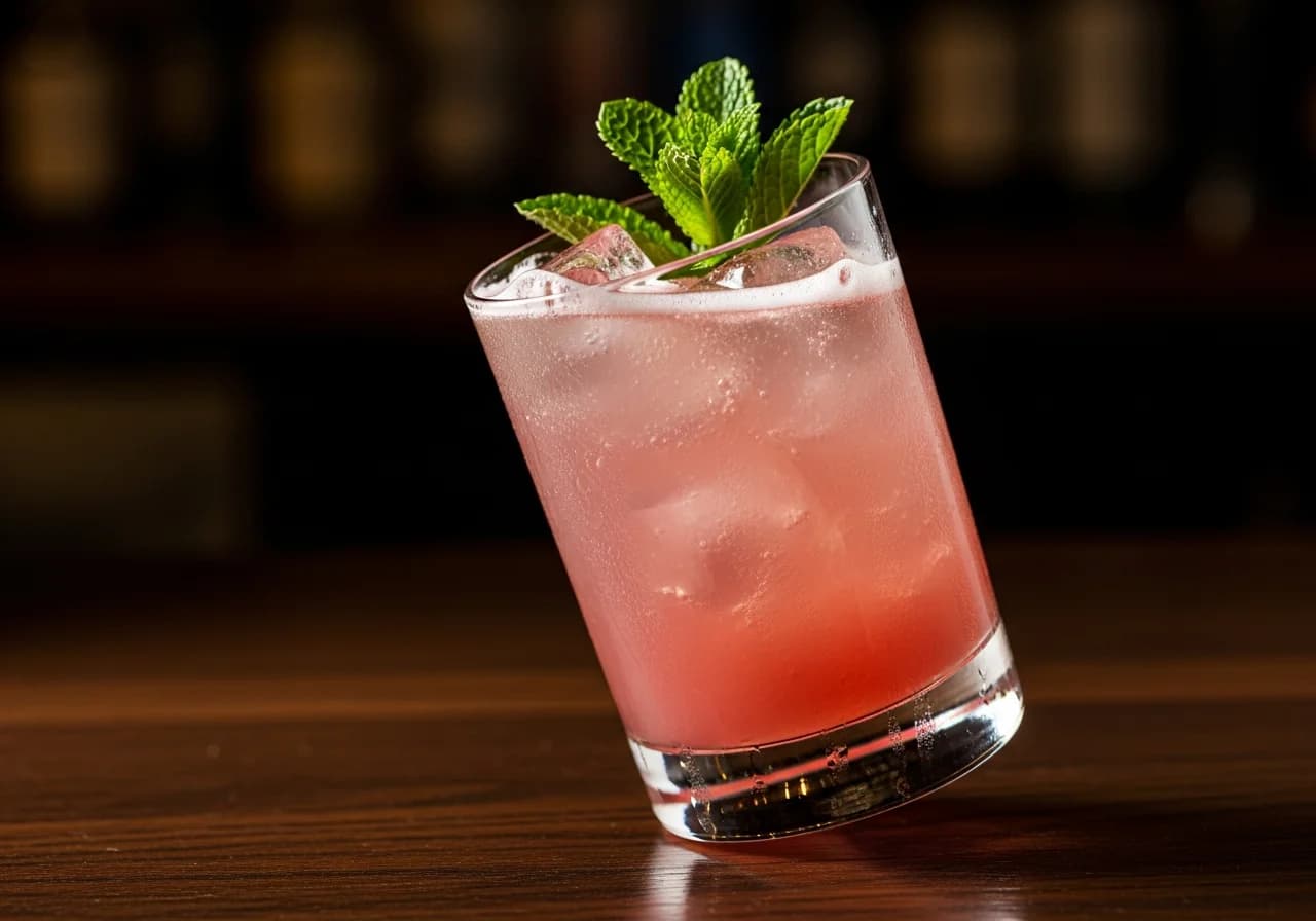 Rabarbermojito Drink - Rom cocktail recept