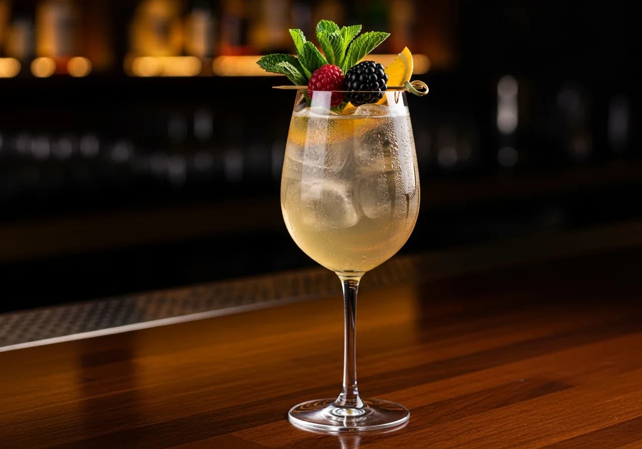 Sherry Cobbler - Likör cocktail recept