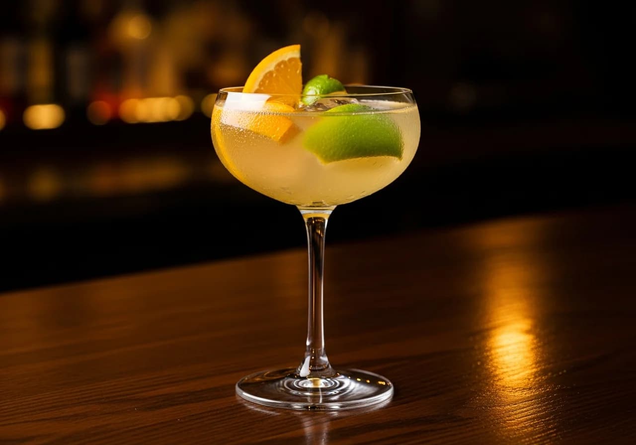 Vit Sangria Drink - Likör cocktail recept