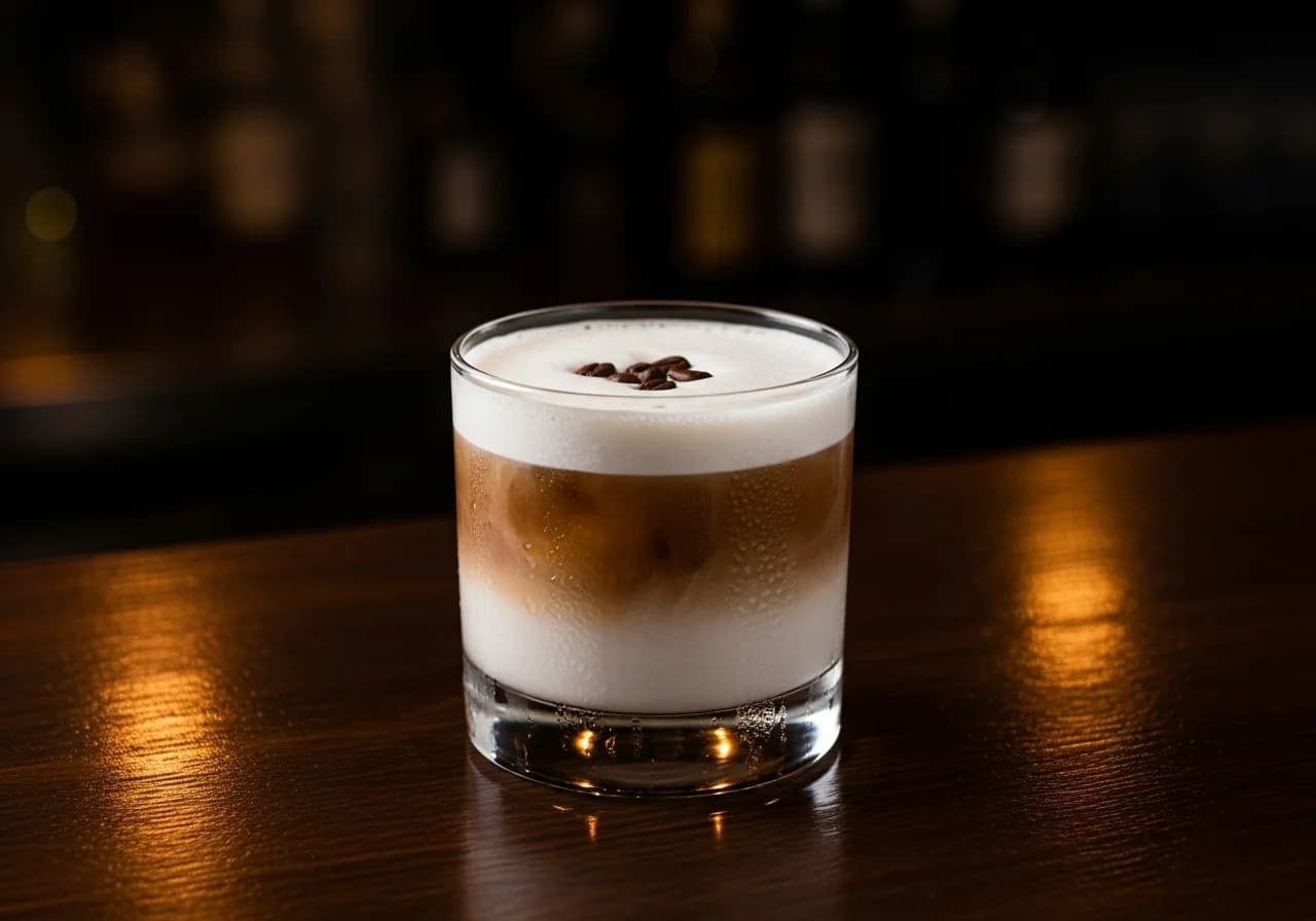 White Russian Drink - Likör cocktail recept