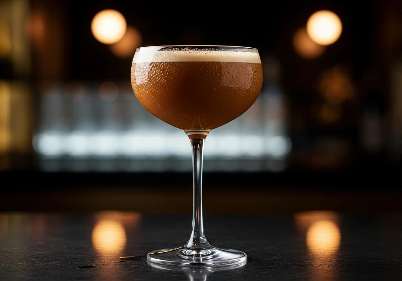 Amaretto Coffee Drink - Likör cocktail recept