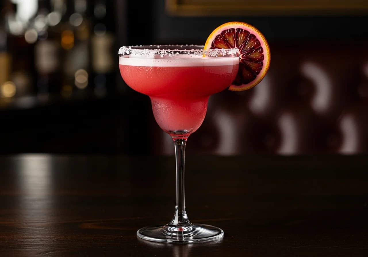 Blood Orange Margarita Drink - Tequila/Mezcal cocktail recept