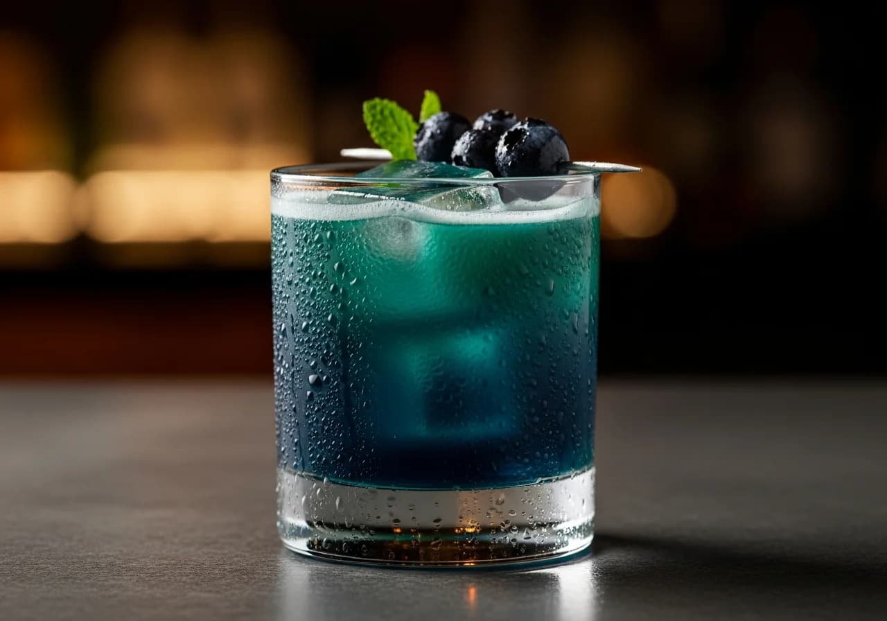 Blueberry Spice Smash - Whisky cocktail recept