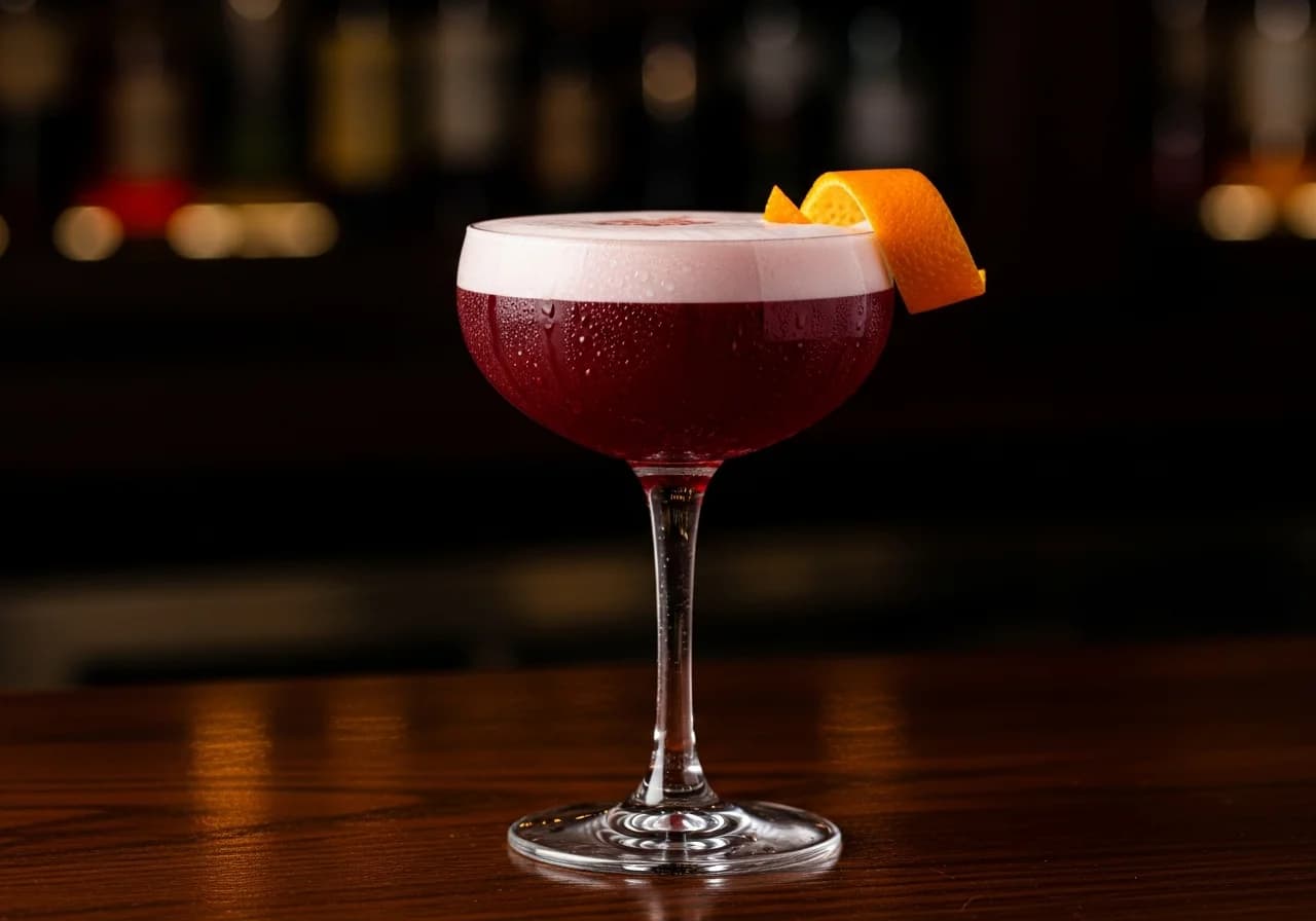 Campari Sour Drink - Likör cocktail recept