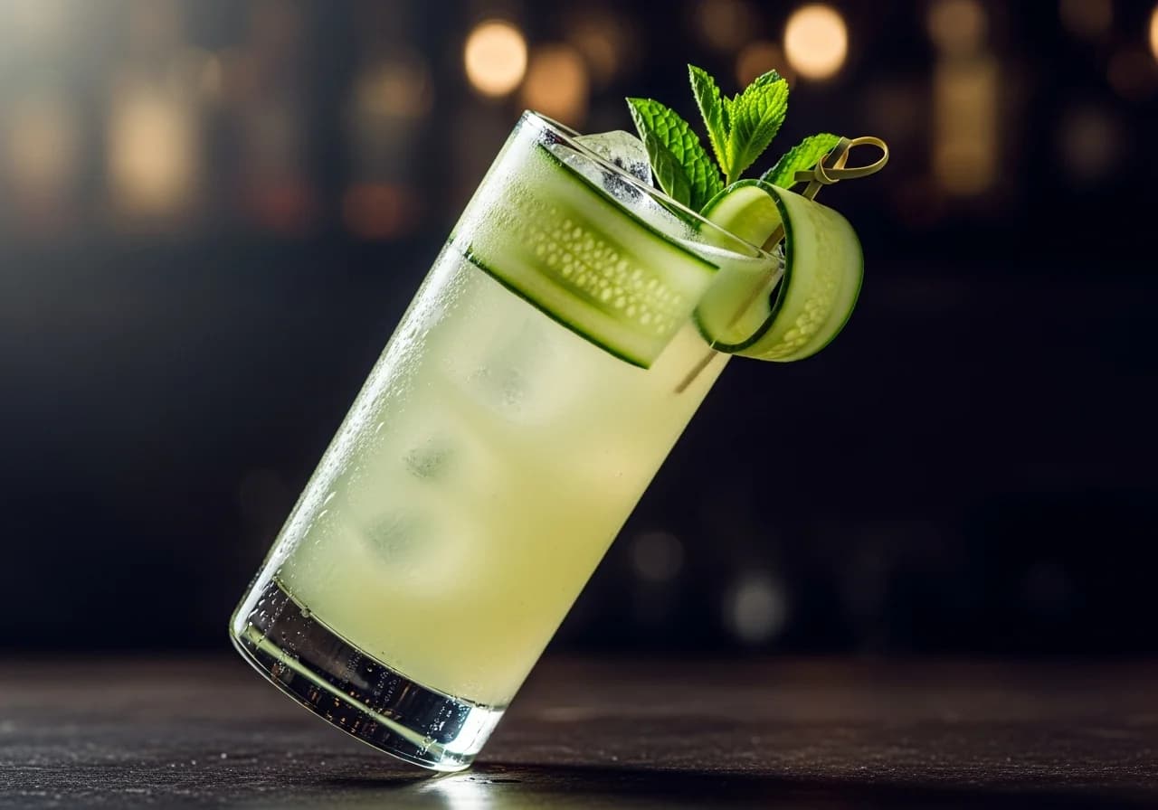 Cucumber Mint Cooler - Gin cocktail recept