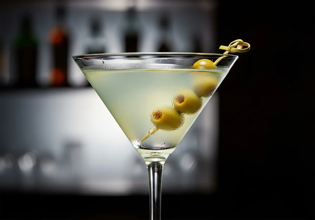 Dirty Martini Drink - Gin cocktail recept