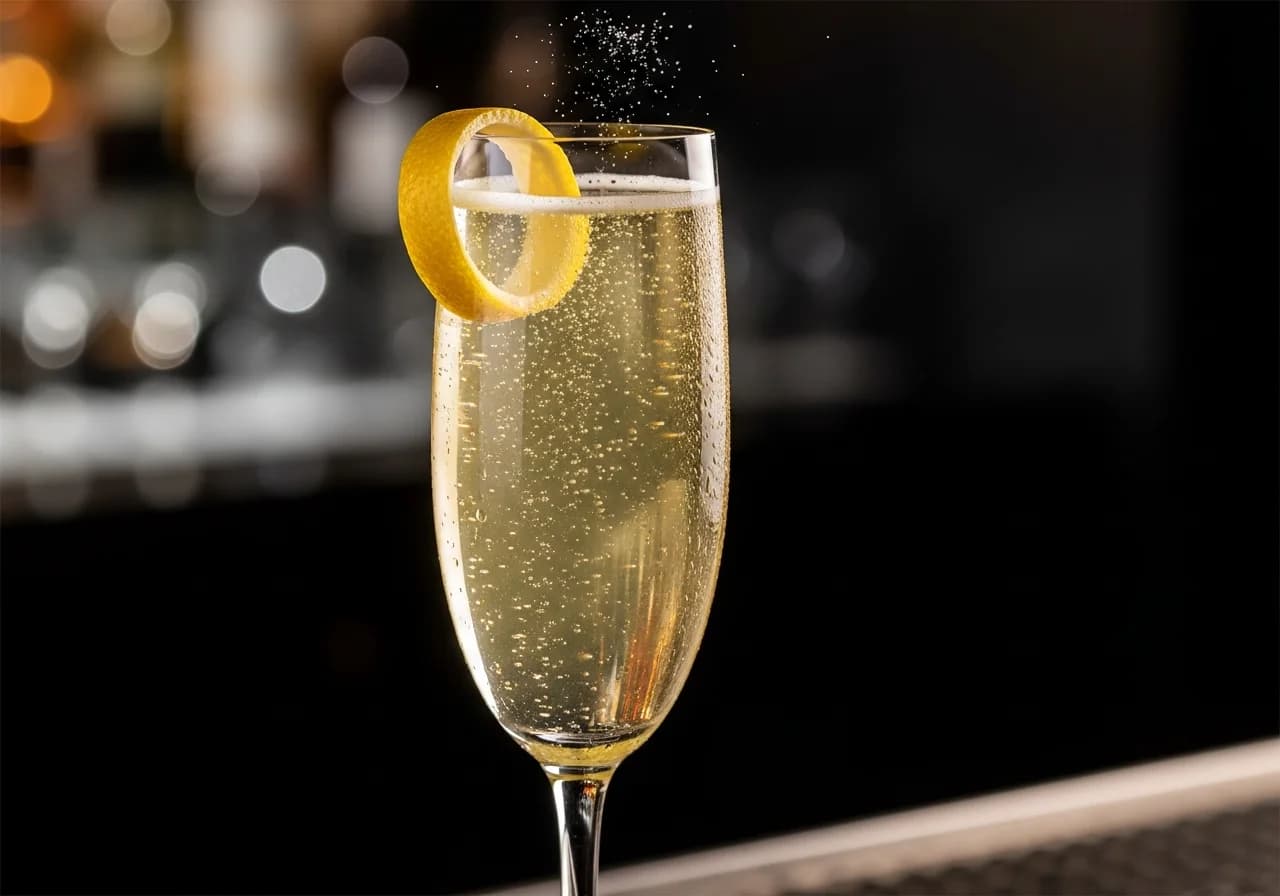 French 75 Drink - Gin cocktail recept