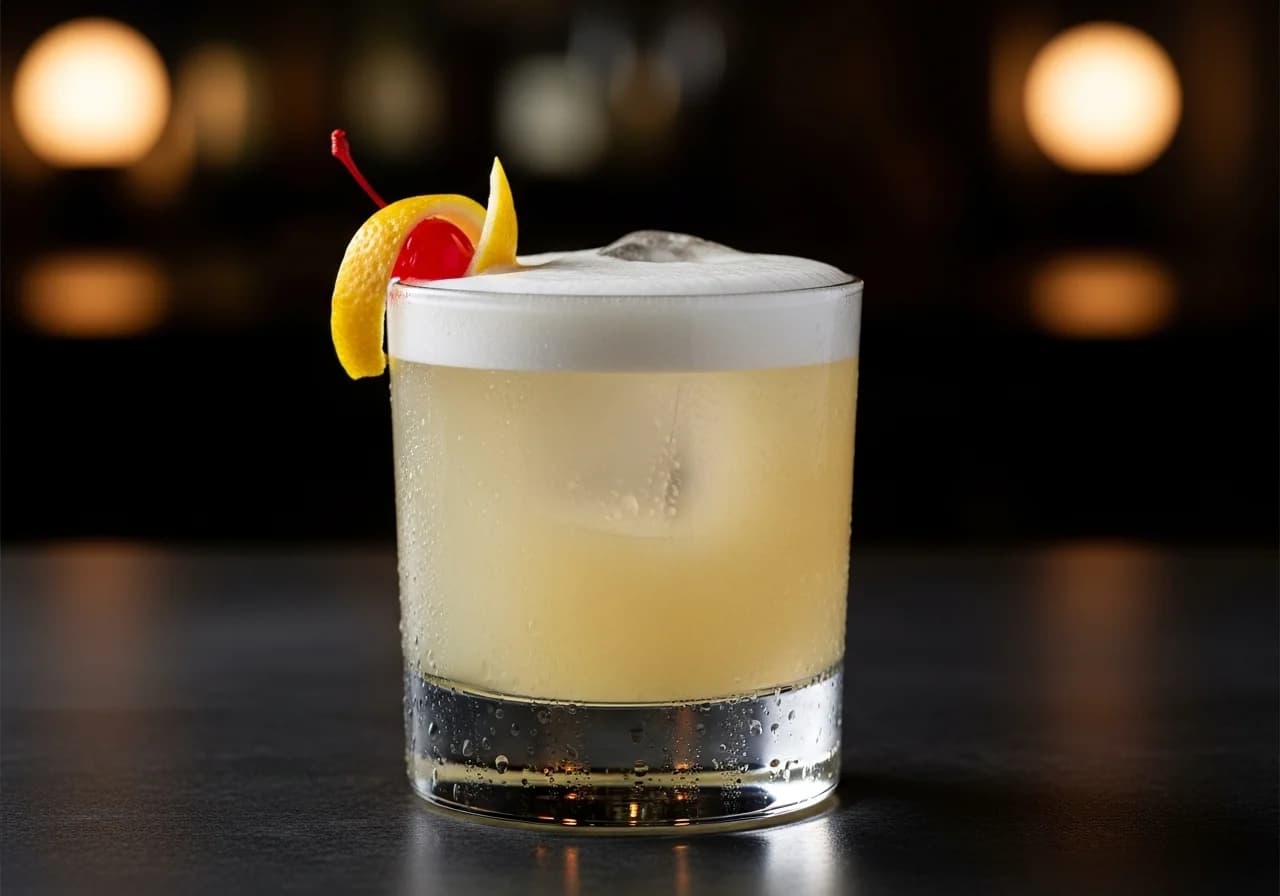 Gin Sour Drink - Gin cocktail recept