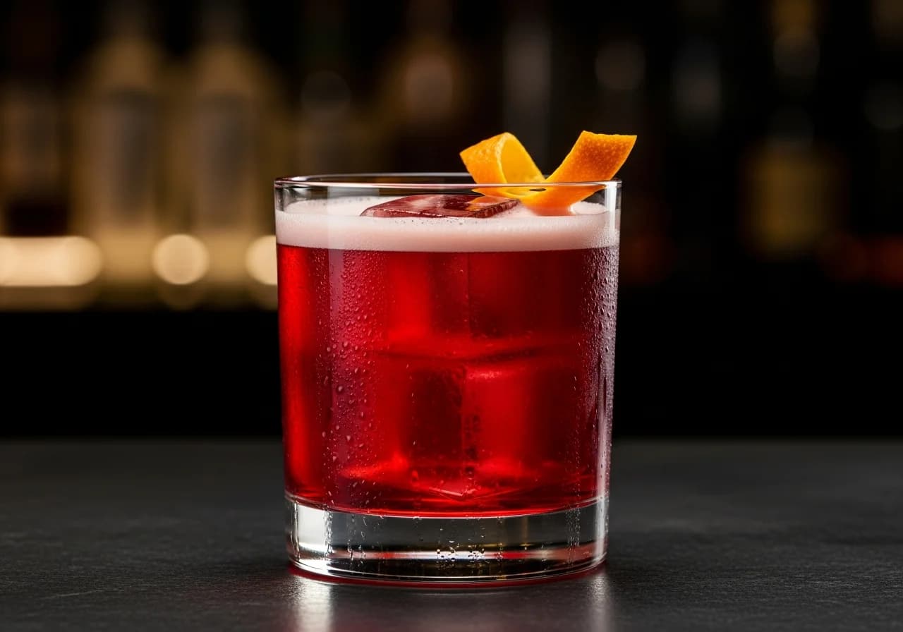 Negroni Sour Drink - Gin cocktail recept