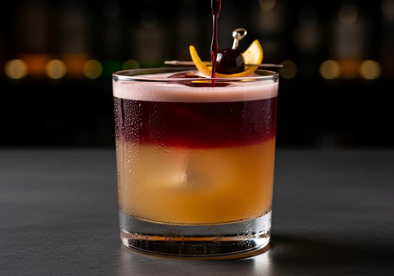 New York Sour Drink - Whisky cocktail recept