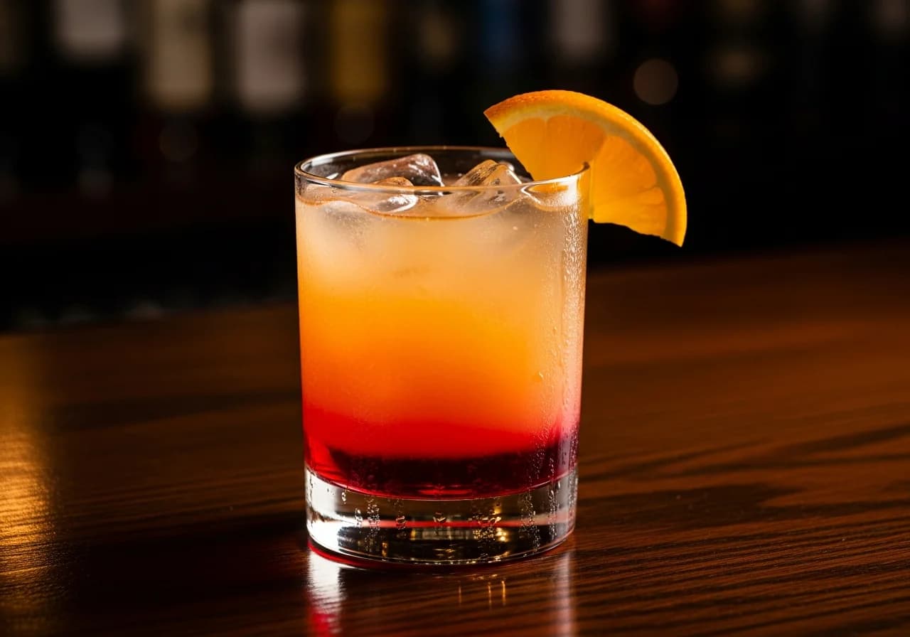 Original Tequila Sunrise Drink - Tequila/Mezcal cocktail recept