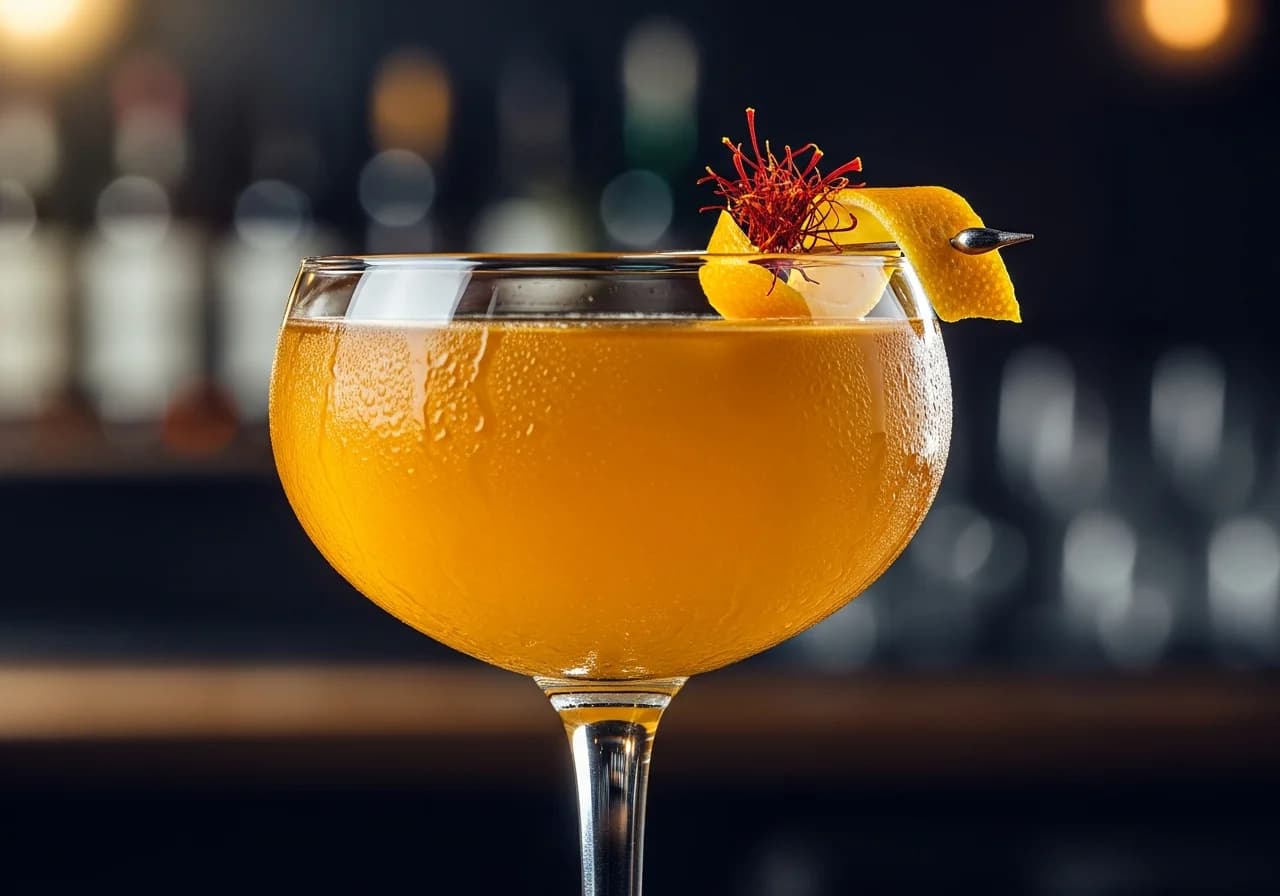 Saffran Sour Drink - Whisky cocktail recept