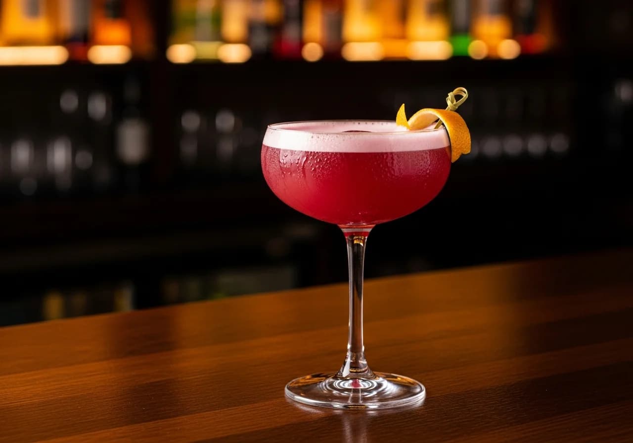 Sloe Gin Sour Drink - Gin cocktail recept